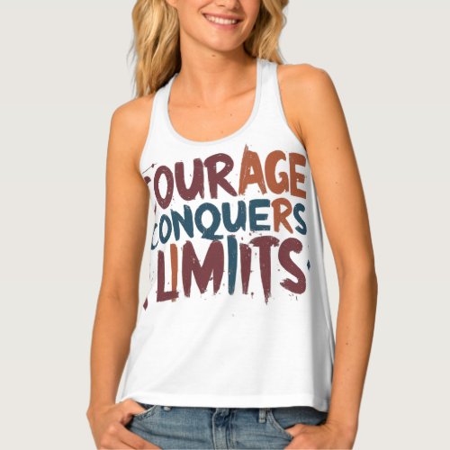 Courage Conquers Limits for Womens T_shirt