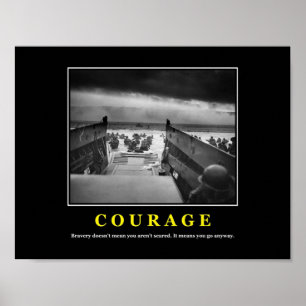 Courage  D Day Poster