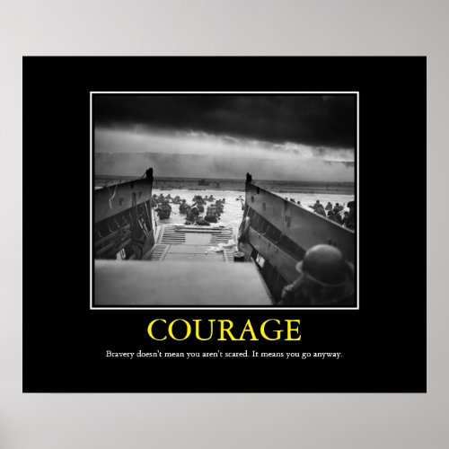 Courage __ D Day Print