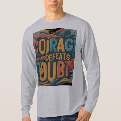 Courage Defeats Doubt T_Shirt