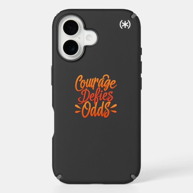 Courage Defies Odds Speck iPhone Case (Front)