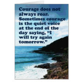 Courage Does Not Always Roar Blank Card (Front)