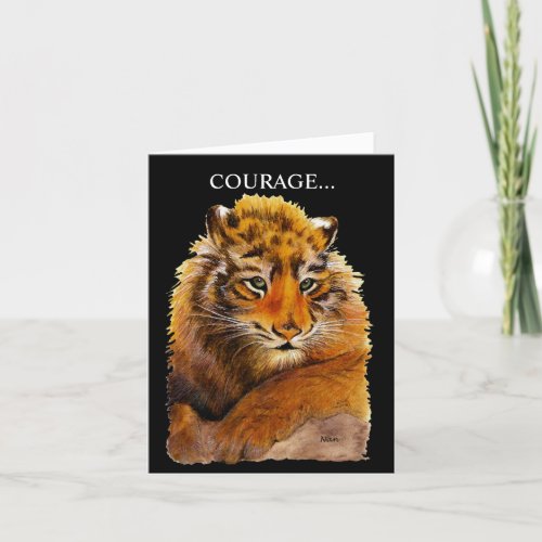 Courage doesnt always roar Folded Greeting Card