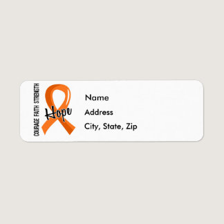Courage Faith Hope 5 Leukemia Label