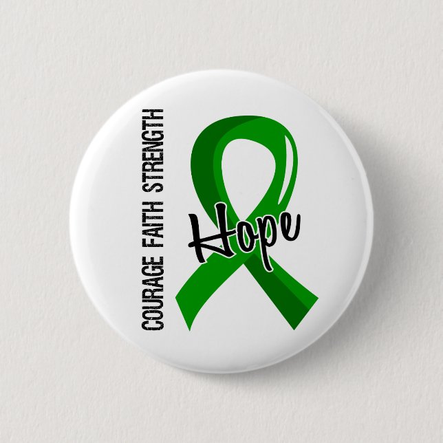 Courage Faith Hope 5 Mental Health Button (Front)