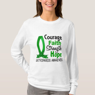 Courage Faith Strength Hope Gastroparesis T-Shirt