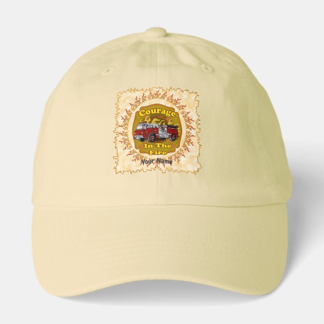 Courage Firetruck Firefighter  Hat (Front)