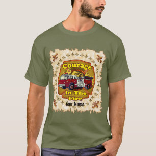 Courage Firetruck Firefighter t-shirt