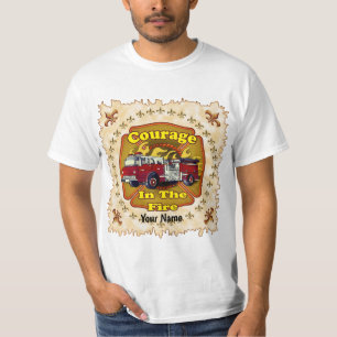 Courage Firetruck Firefighter t-shirt