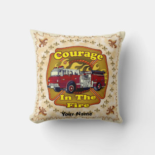 Courage Firetruck pillow