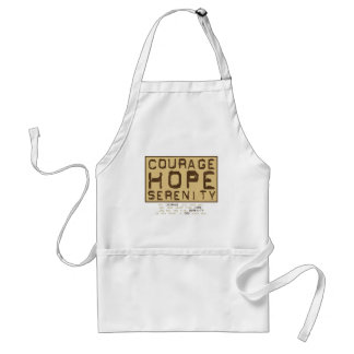 Courage Hope Serenity (1) Adult Apron
