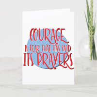 Courage Is Fear Recovery Slogan Anniversary