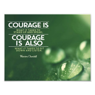 Courage Is What It Takes Photo Print