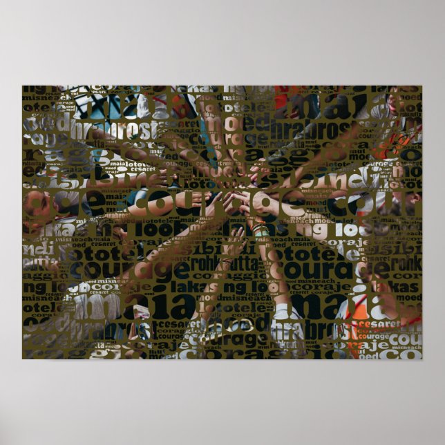 Courage Maia Moed Corejo Coraggio & Custom Photo Poster (Front)