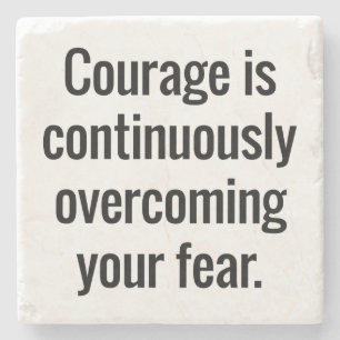 Courage Marble Stone Coaster