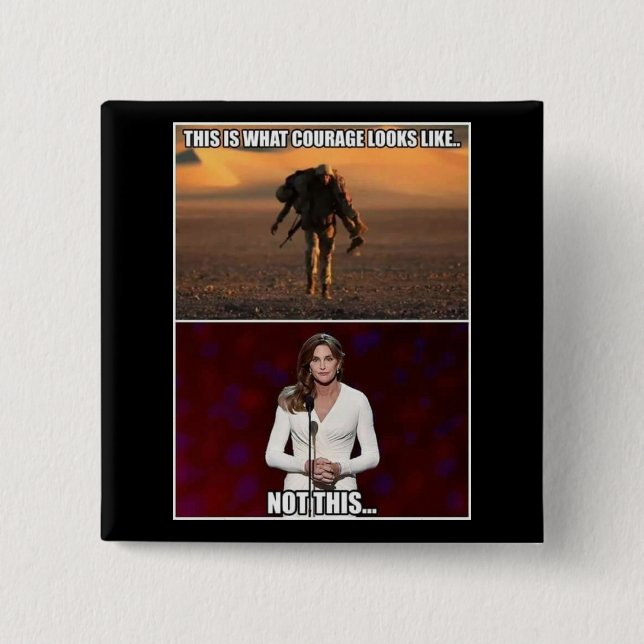 courage pinback button (Front)