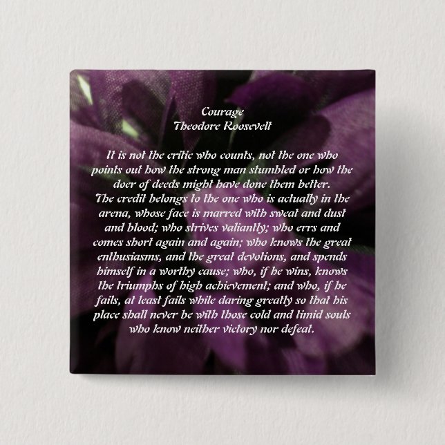 Courage Pinback Button (Front)