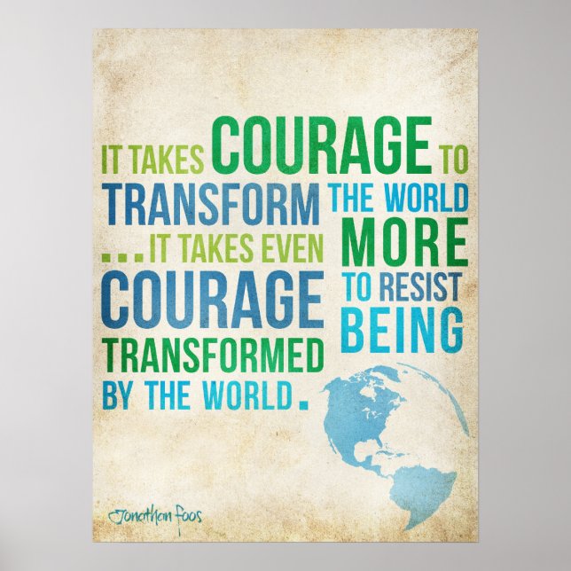 Courage. Poster (Front)