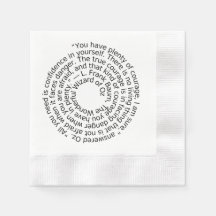 courage quote cocktail napkins