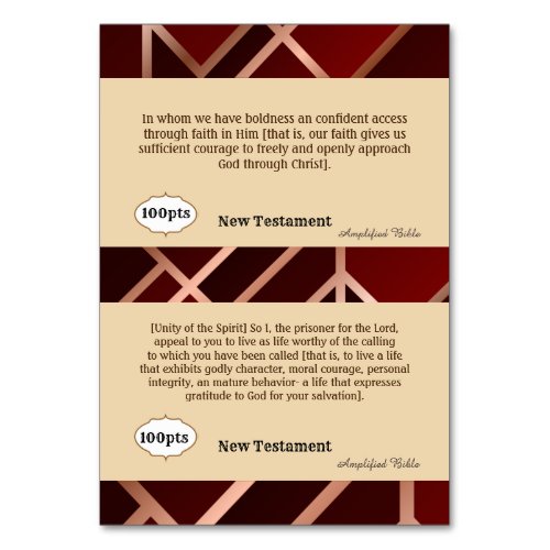 Courage Scripture Reference Cards for Game