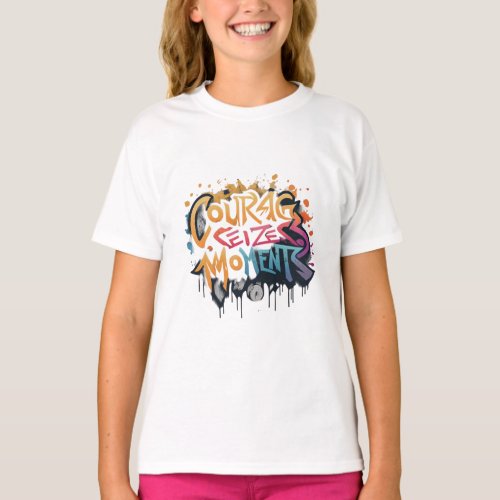 courage seizes moments T_Shirt