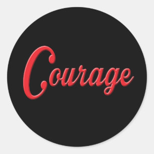 Courage Sticker - Set of 20