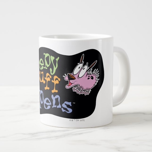 Courage the Cowardly Dog | Creepy Stuff Happens Giant Coffee Mug (Front Right)