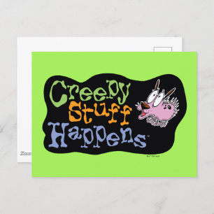 Courage the Cowardly Dog   Creepy Stuff Happens Postcard