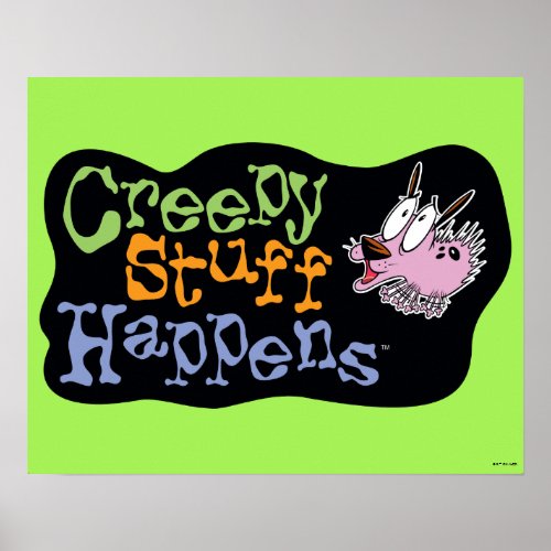 Courage the Cowardly Dog  Creepy Stuff Happens Poster