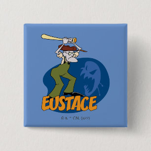 Courage the Cowardly Dog Eustace Graphic Button