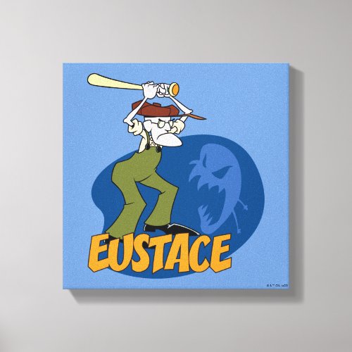 Courage the Cowardly Dog  Eustace Graphic Canvas Print