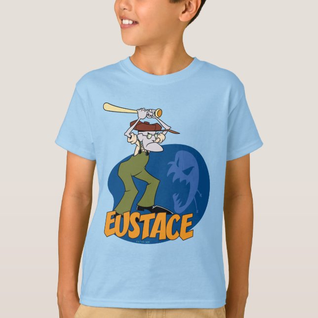 Courage the Cowardly Dog | Eustace Graphic T-Shirt (Front)