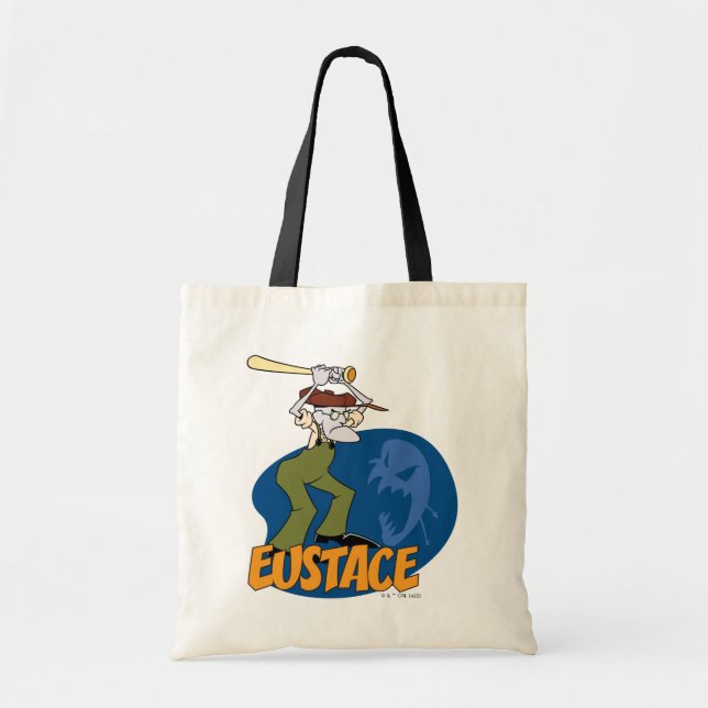 Courage the Cowardly Dog | Eustace Graphic Tote Bag (Front)