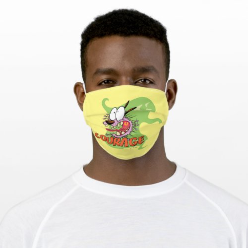 Courage the Cowardly Dog  Ghost Graphic Adult Cloth Face Mask