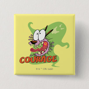 Courage the Cowardly Dog Ghost Graphic Button