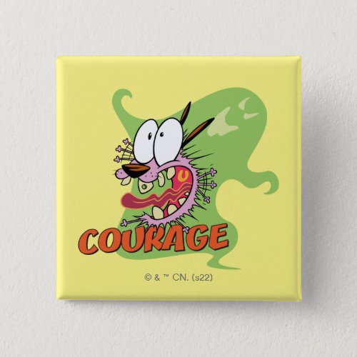 Courage the Cowardly Dog  Ghost Graphic Button