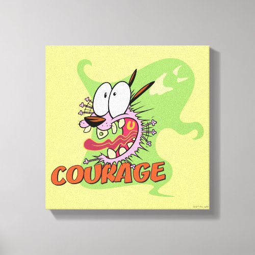 Courage the Cowardly Dog  Ghost Graphic Canvas Print