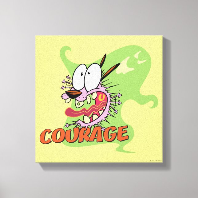 Courage the Cowardly Dog | Ghost Graphic Canvas Print (Front)