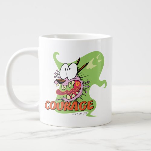 Courage the Cowardly Dog  Ghost Graphic Giant Coffee Mug