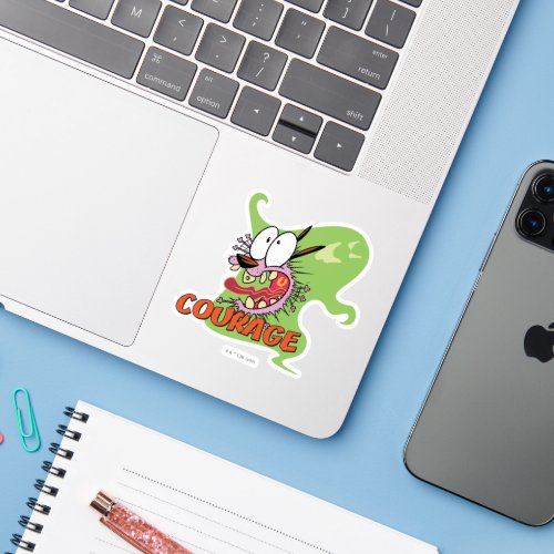 Courage the Cowardly Dog  Ghost Graphic Sticker