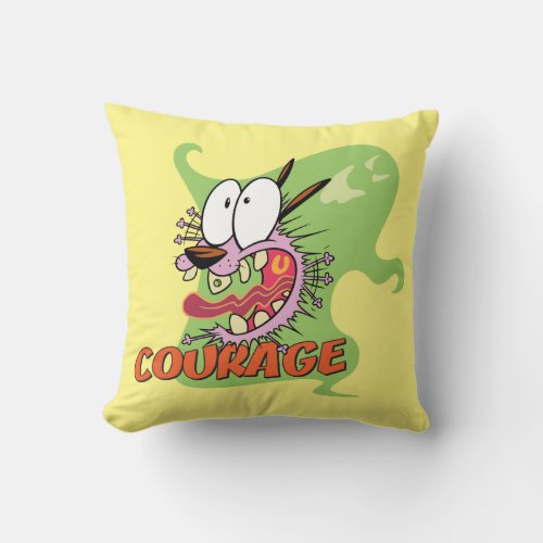 Courage the Cowardly Dog  Ghost Graphic Throw Pillow