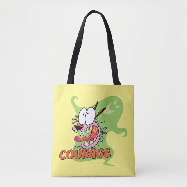 Courage the Cowardly Dog | Ghost Graphic Tote Bag (Front)