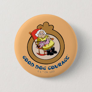 Courage the Cowardly Dog Good Dog Courage Button
