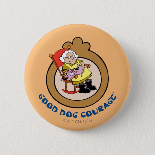 Courage the Cowardly Dog  Good Dog Courage Button