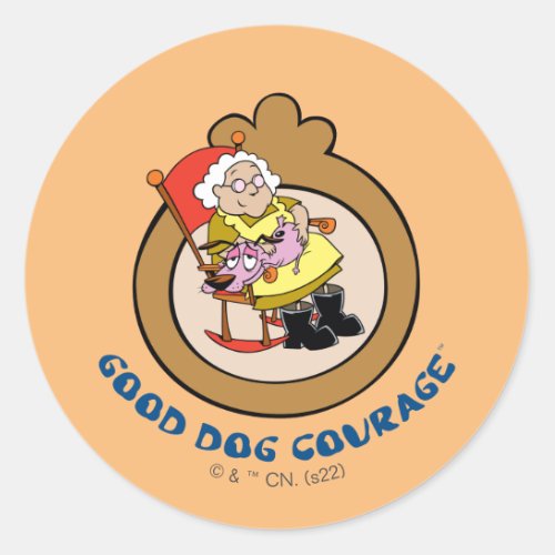 Courage the Cowardly Dog  Good Dog Courage Classic Round Sticker