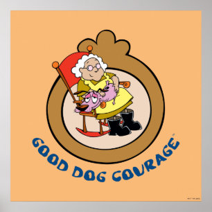 Courage the Cowardly Dog Good Dog Courage Poster