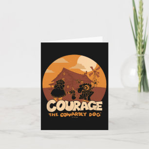Courage The Cowardly Dog Halloween Cowardly Haunt Card