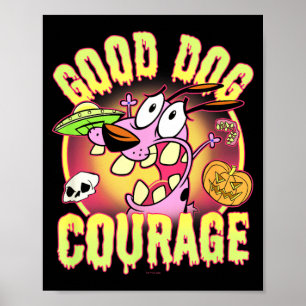 Courage The Cowardly Dog Halloween Good Dog Poster