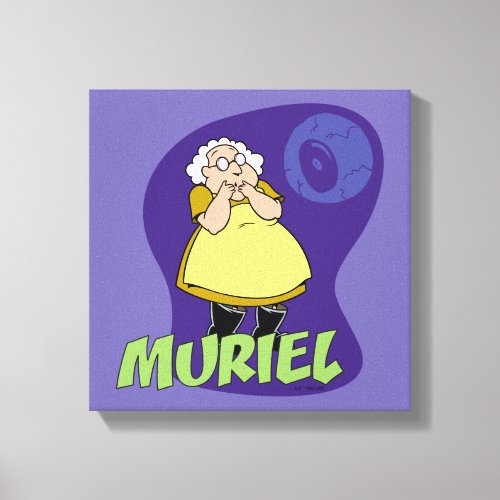 Courage the Cowardly Dog  Muriel Graphic Canvas Print