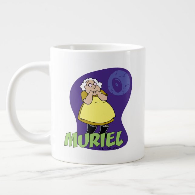 Courage the Cowardly Dog | Muriel Graphic Giant Coffee Mug (Left)